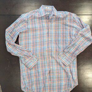 Peter Millar Dress Shirt 100% Cotton Medium